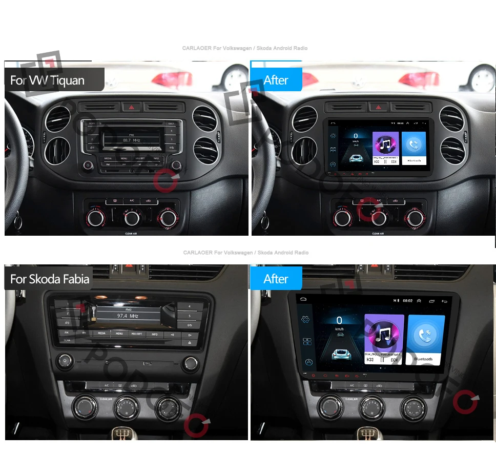 Camecho 2 Din Android 8,1 автомобильный Радио gps стерео MP5 плеер для Volkswagen Skoda Octavia Golf 5 6 touran passat B6 Jetta tiguan