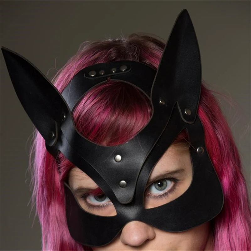 Ronllona сексуальные эротические БДСМ взрослые игрушки маска маскарадный Панк Пояс