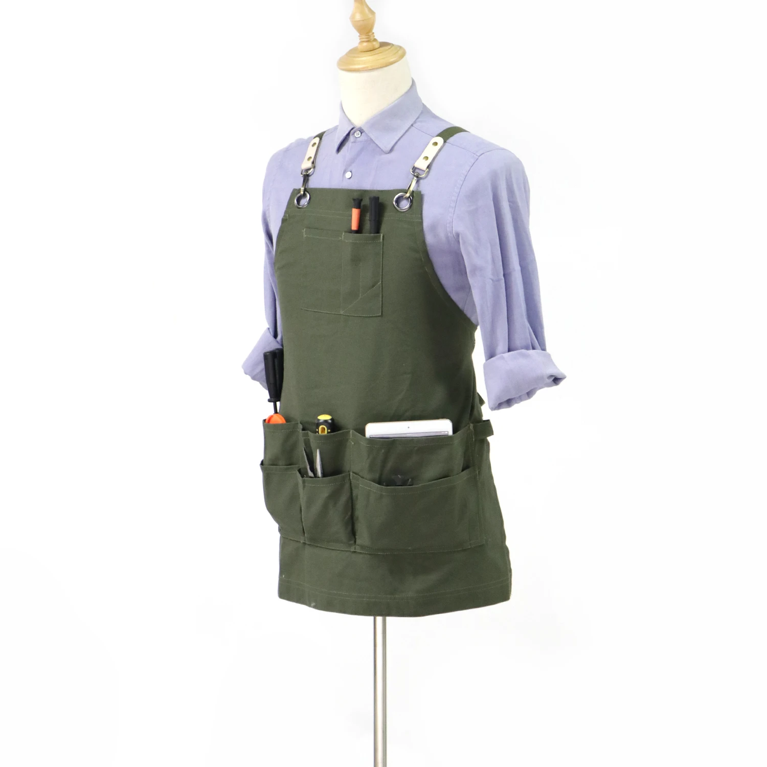 Хлопковый домашний Кухонный Фартук с регулируемыми ремешками и