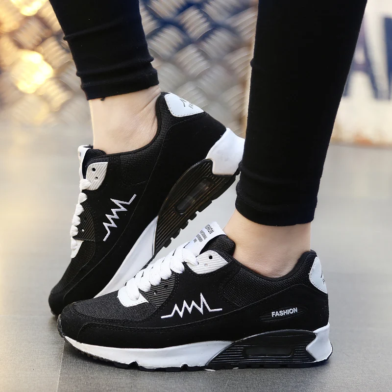 Couple Running Shoes Mens Womens LightWeight Breathable Shoes Air Cushion Sneakers Comfortable Sports Casual Shoes