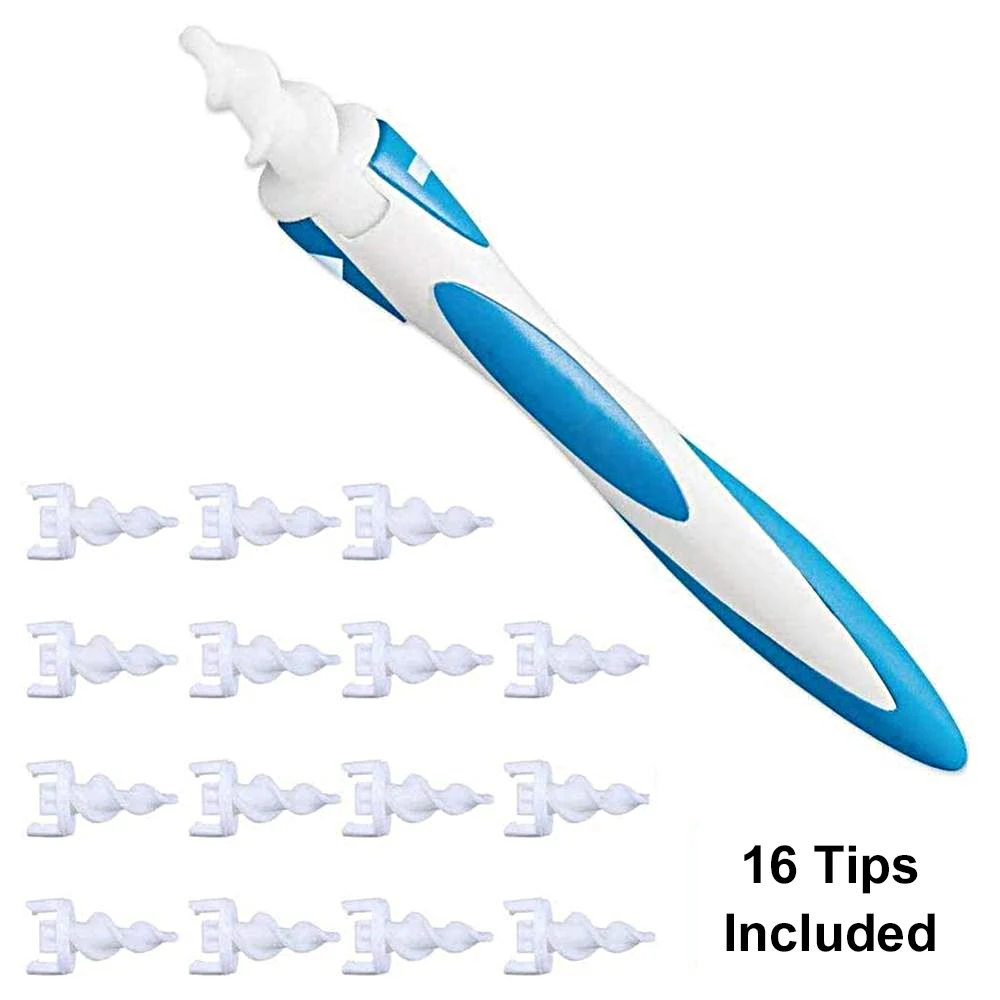 

16pcs/set Ear Wax Cleaner Kit Silicone Ear Spoon Tool Set Soft Spiral For Ears Cares Health Tools Cleaner Ear Wax Removal Tool