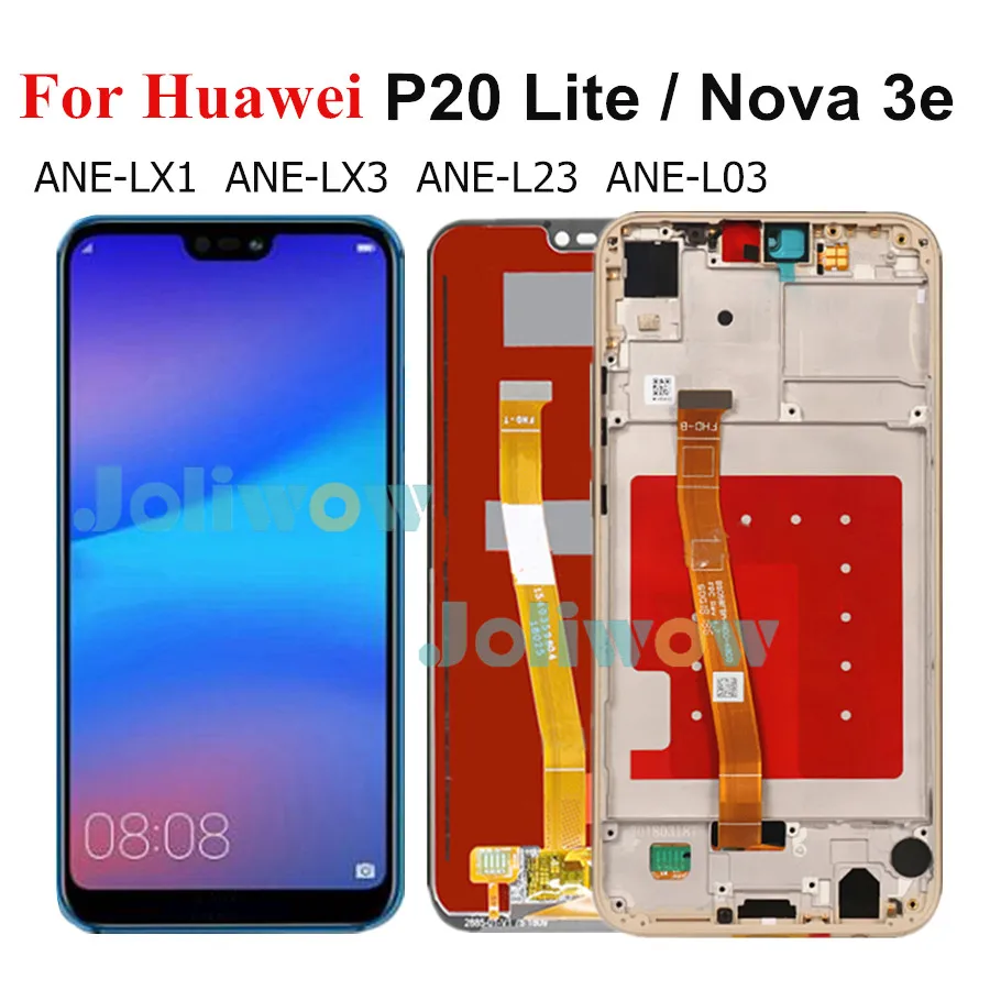 ЖК дисплей качества AAA для HUAWEI P20 Lite сенсорный экран Huawei P 20 Lite/ Nova 3E телефон
