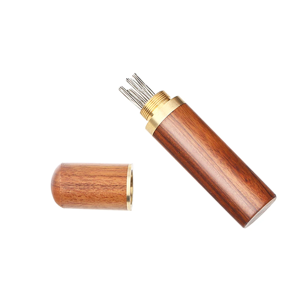 D&ampD Sewing Needle Case with 24pcs Self threading Needles Packed in a Durable Practical Wood Tube Accessories | Дом и сад