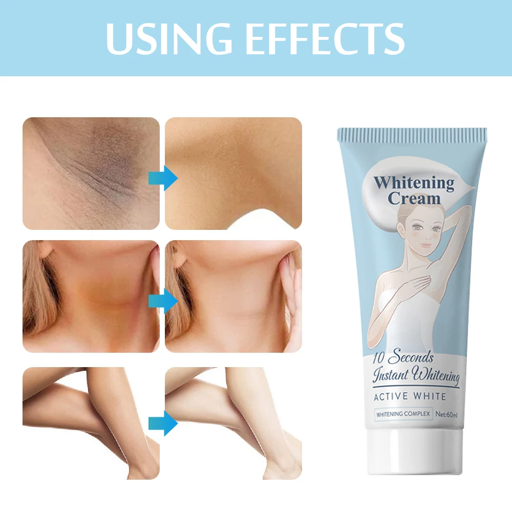 

Free Shipping Armpit Whitening Cream Underarm Whitening Cream 60ml Whitening Cream Legs Knees Private Parts Body Whitening Cream