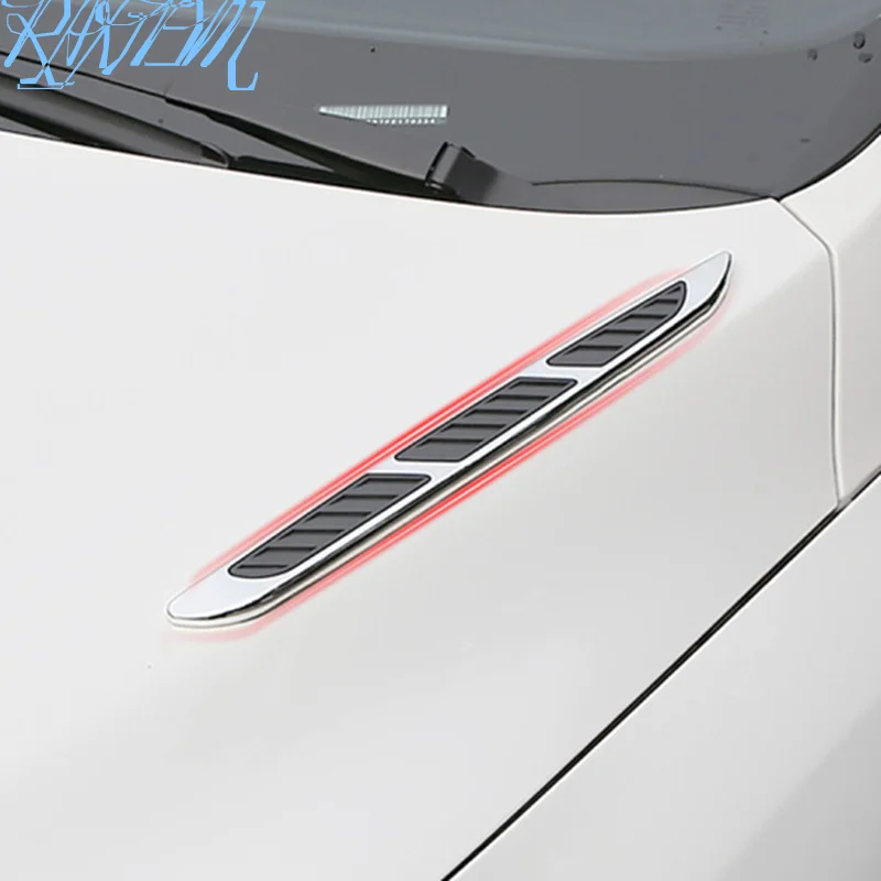 Украшение капота автомобиля акула жабры воздуха наклейка на розетку для Volkswagen VW