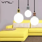 Молочно-белая светодиодная лампа E27 LED 220V 110V Лампы G80 G95 G125 Светодиодная лампа Холодный белый теплый белый для домашнего декора Подвесной светильник