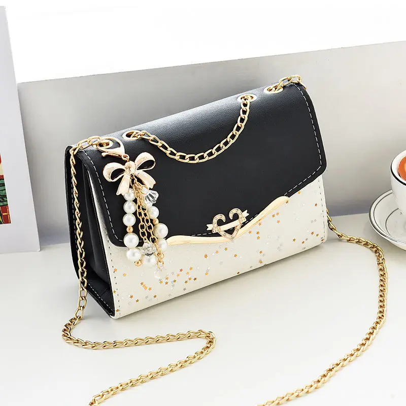 

Fashion New Handbags High Quality PU Leather Women Bag Small Incense Wind Chain Lozenge Shoulder Bag Lock Stereotypes Lattice