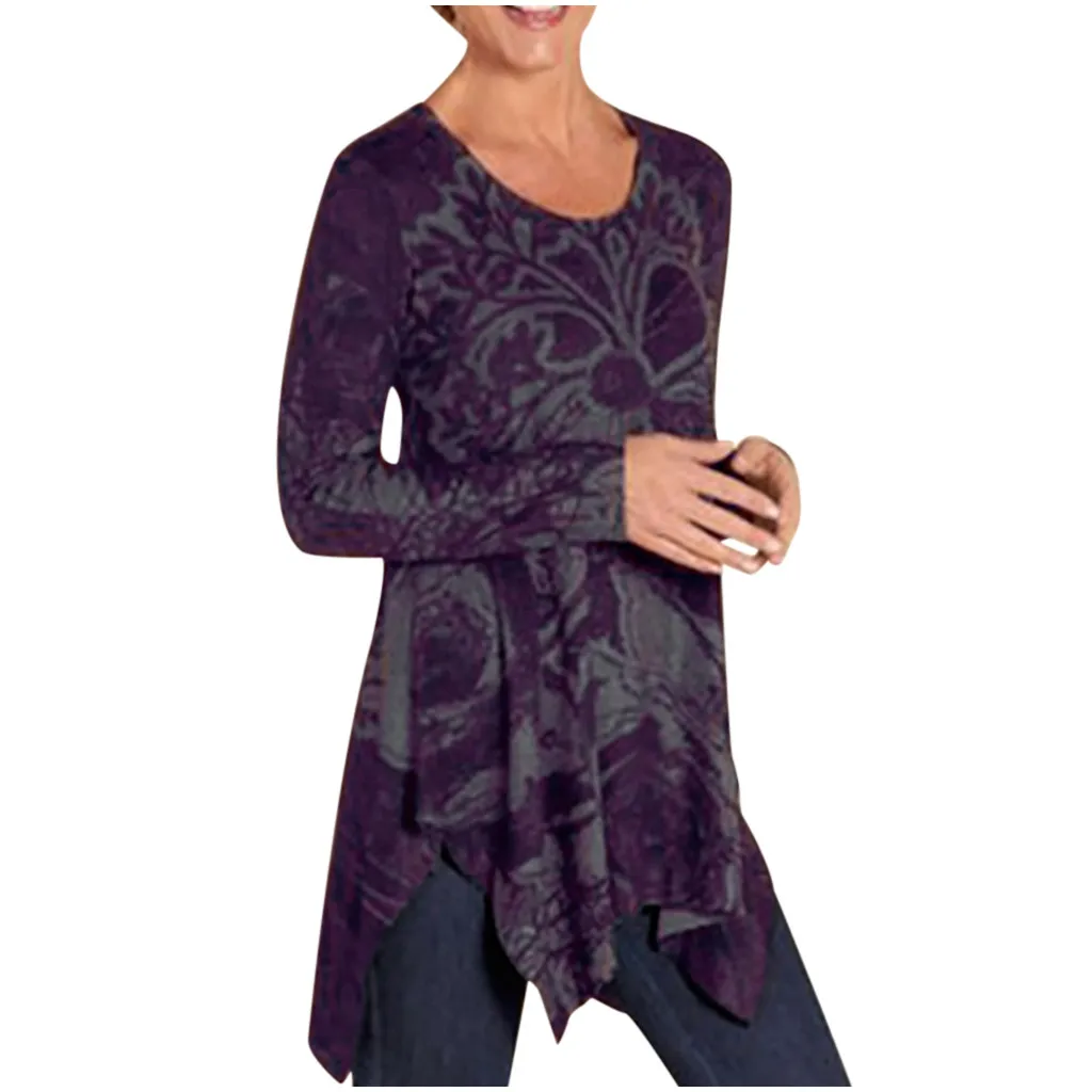 Футболка женская с длинным рукавом Модный повседневный Приталенный топ круглым