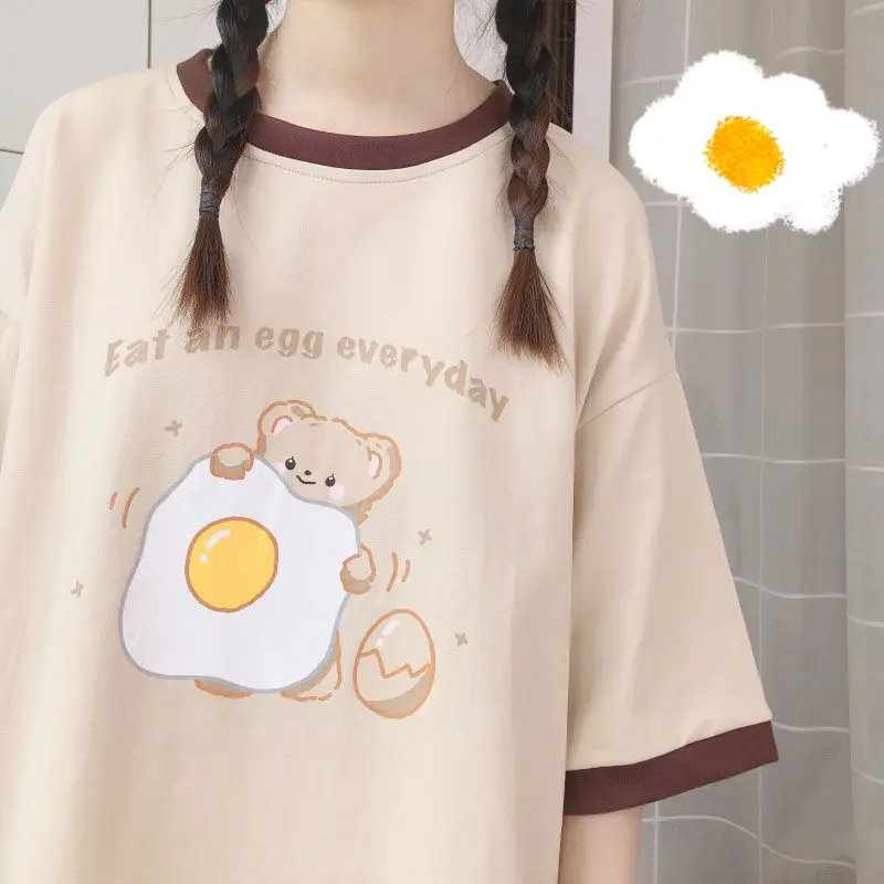 Футболка Y2K с мультяшным графическим рисунком футболка в молодежном стиле для