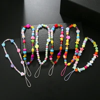 crystal beads hanging cord mobile phone rope strap lanyard for cell phone case mobile phone chain