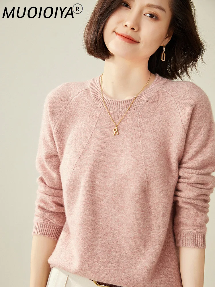 

2022 New Arrival Winter/ Autumn 100% Goat Cashmere Women Sweaters Hot Sales With Free Shipping O-Neck Loose Tops