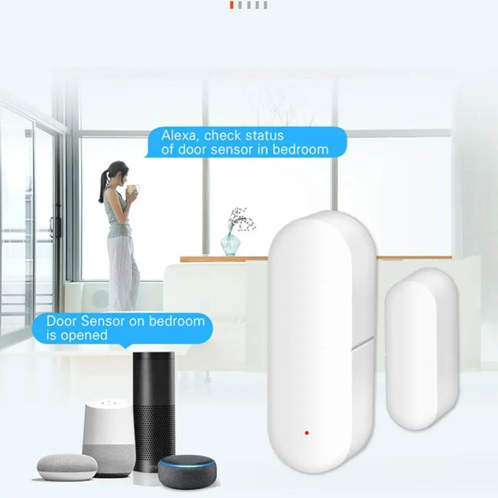 

Tuya Graffiti Door Sensor Smart Door Sensor WIFI Remote Alarm Reminder Door Sensor Alarm Security