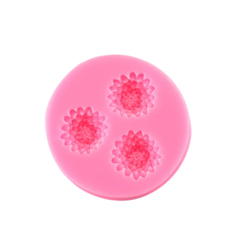 Силиконовая форма с 3 отверстиями для украшения тортов термостойкая конфет и