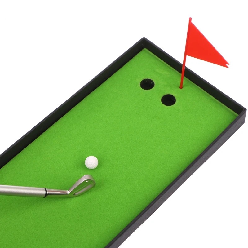 Комплект из 3 предметов для игры в гольф металла модели шариковая ручка + 2 шт. мячи