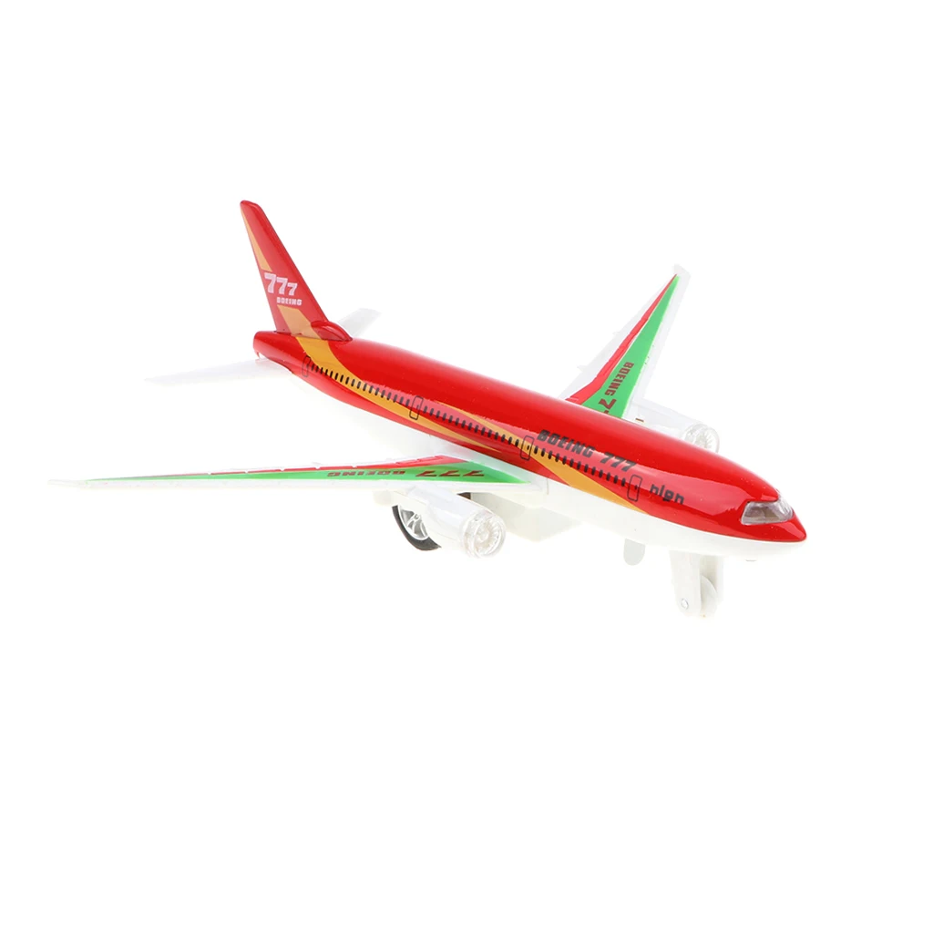Сплав 777 модель красный цвет самолет литой пассажирский искусства коллекционные