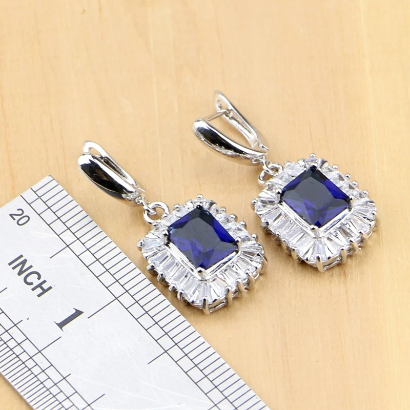 Женский ювелирный комплект из колье серёг и кольца серебра 925 пробы|jewelry sets