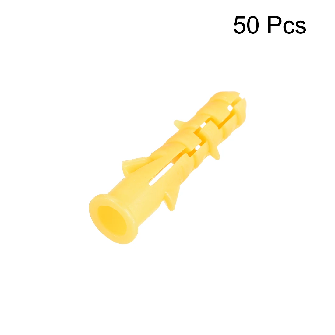 

uxcell 50pcs 8mmX40mm Plastic Expansion Pipe Column Concrete Anchor Wall Plug Yellow for Home Garden DIY Application