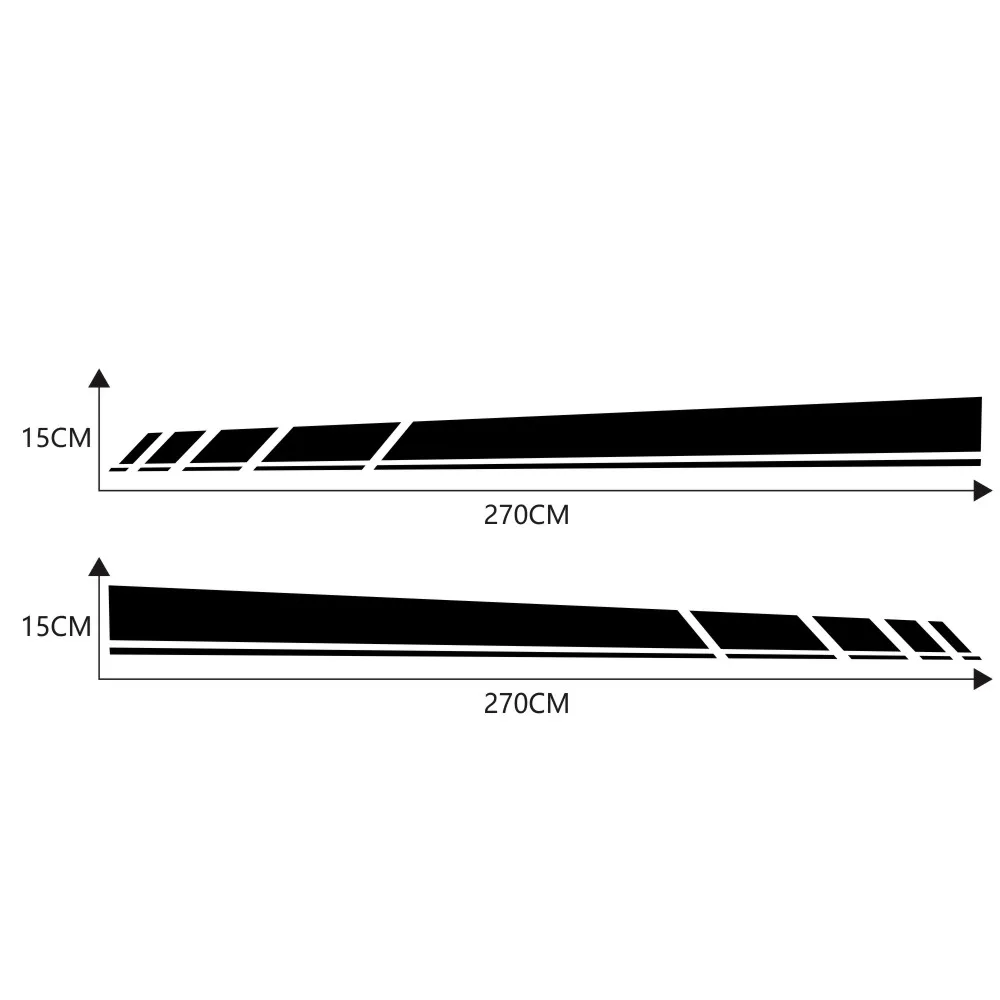 

230*16 cm Stripe Graphic Vinyl sticker Car Sticker 2Pcs/set DIY Decoration Pack