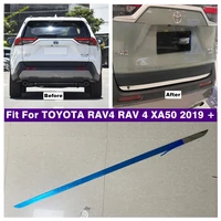 rear trunk lid cover tailgate trim door handle molding boot garnish bezel for toyota rav4 rav 4 xa50 2019 2020 2021 accessories