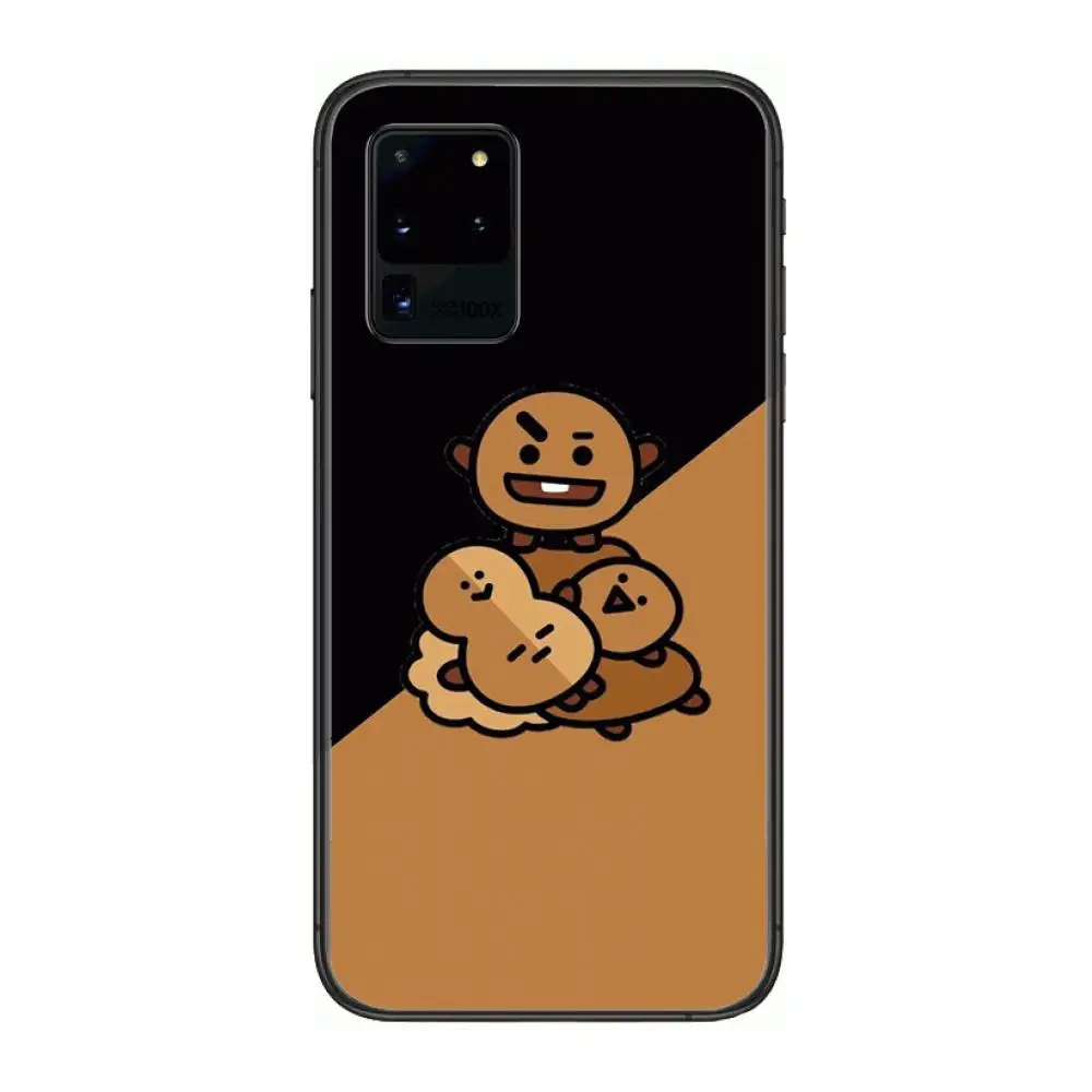 

Case study BT21 game Phone cover hull For SamSung Galaxy S 6 7 8 9 10 20 21 Plus Edge E note 5G Lite Ultra black soft bumper