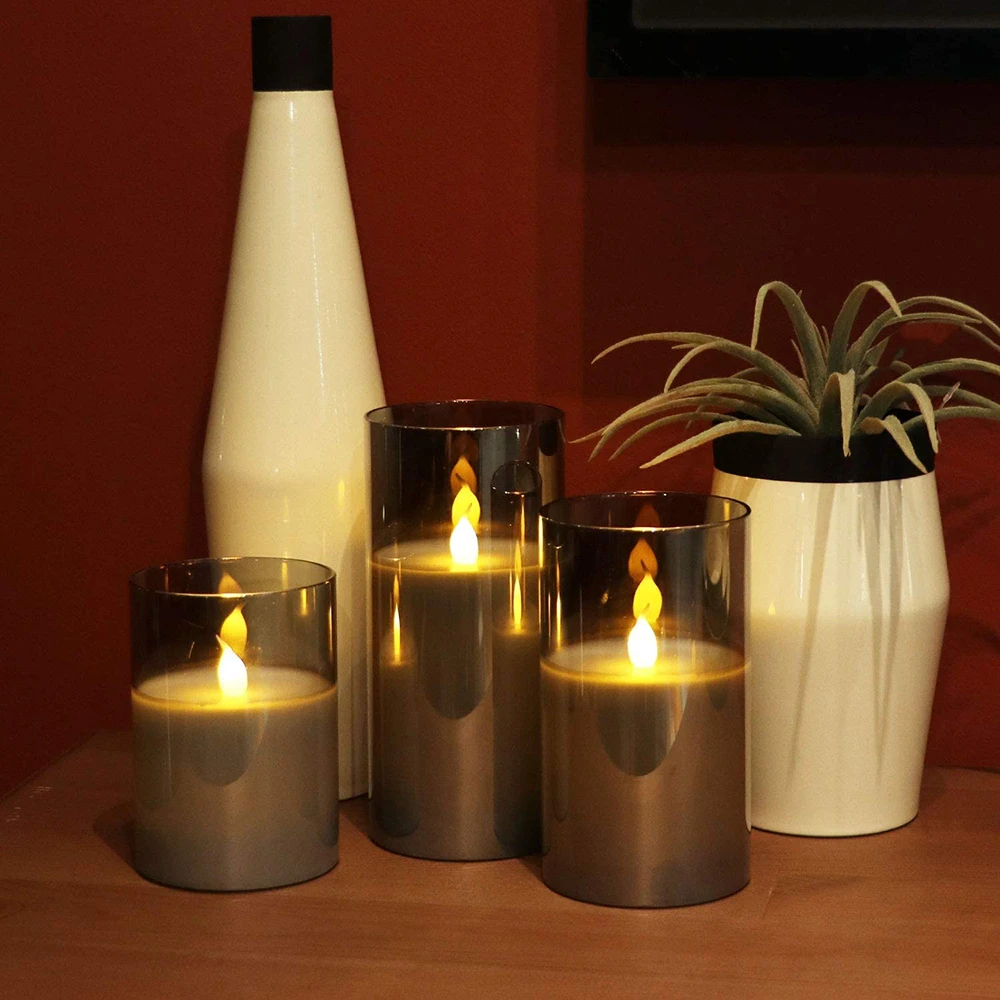 Светодиодные Чайные свечи романтичные винтажные электронные голосовые