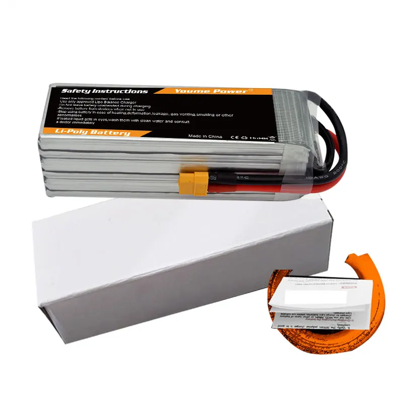 Youme 6S Lipo 22 2 в 5200 мАч аккумулятор с ру 50C Li Po батареи Deans Разъем для RC Quadrotor самолет