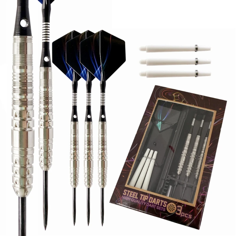 

3pcs 85% Professional Tungsten Steel Tip Darts 23g Precise Barrel with Dart Case Bar KTV Party Darts Game