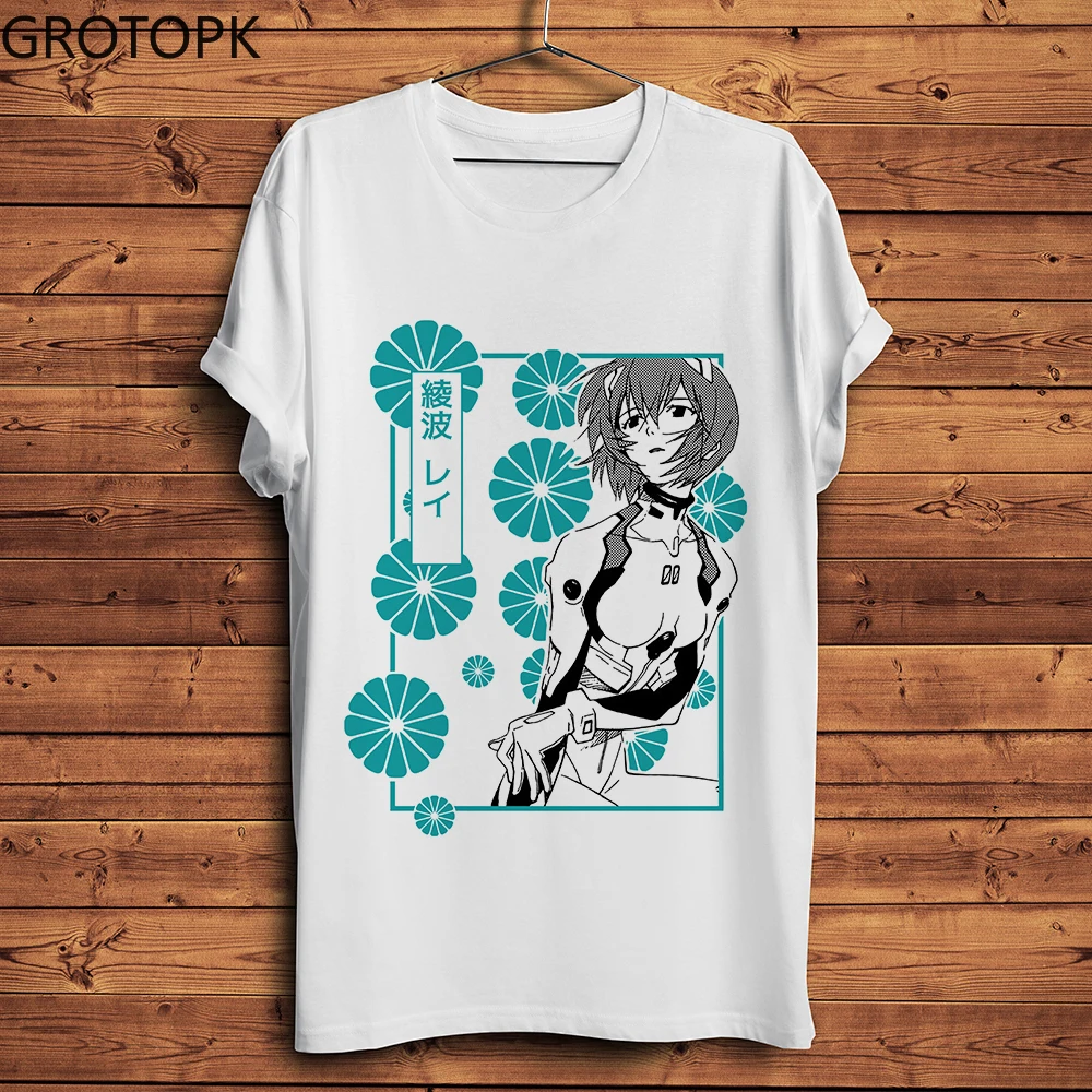 Японская забавная футболка с рисунком аниме Рей айанами для детей новинка белая