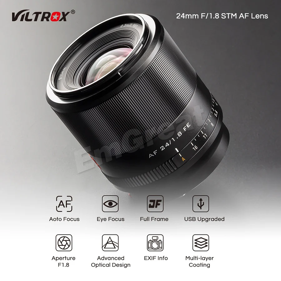 Viltrox AF 24 мм F1.8 STM объектив с автофокусом полная Рамка для Sony E Mount Camera A6600 A6500 A6400 A7RIV