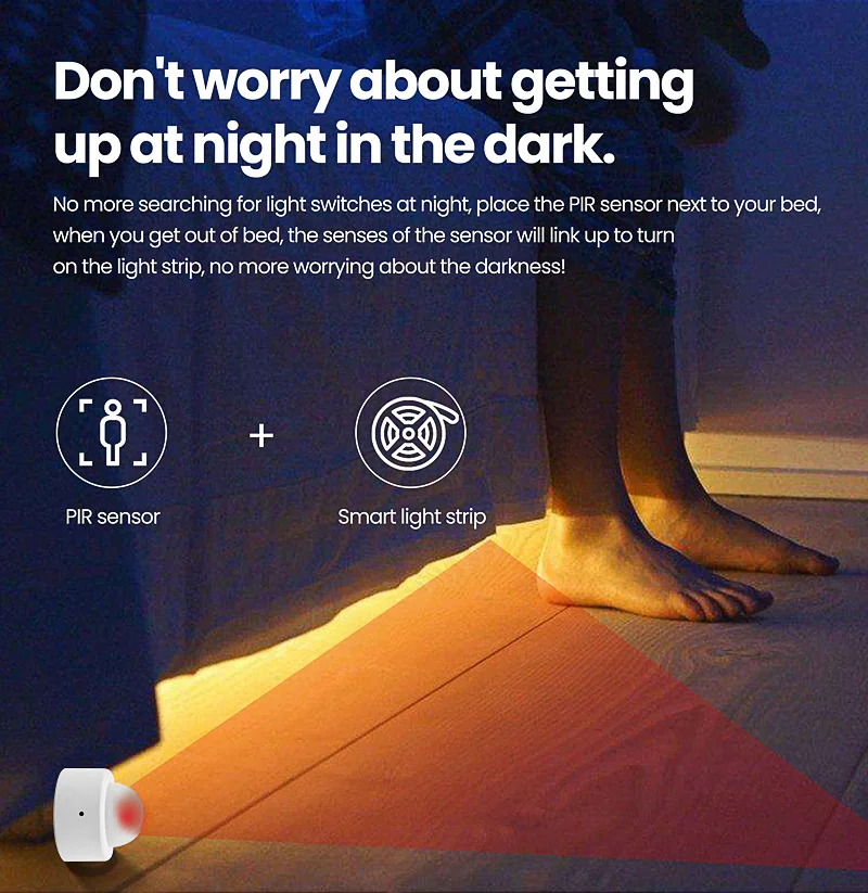 Инфракрасный датчик движения ZigBee беспроводной детектор с PIR-датчиком для умного