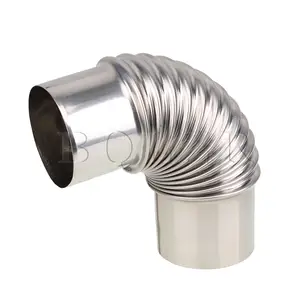 Коленчатая выхлопная труба BQLZR для газового водонагревателя из нержавеющей стали