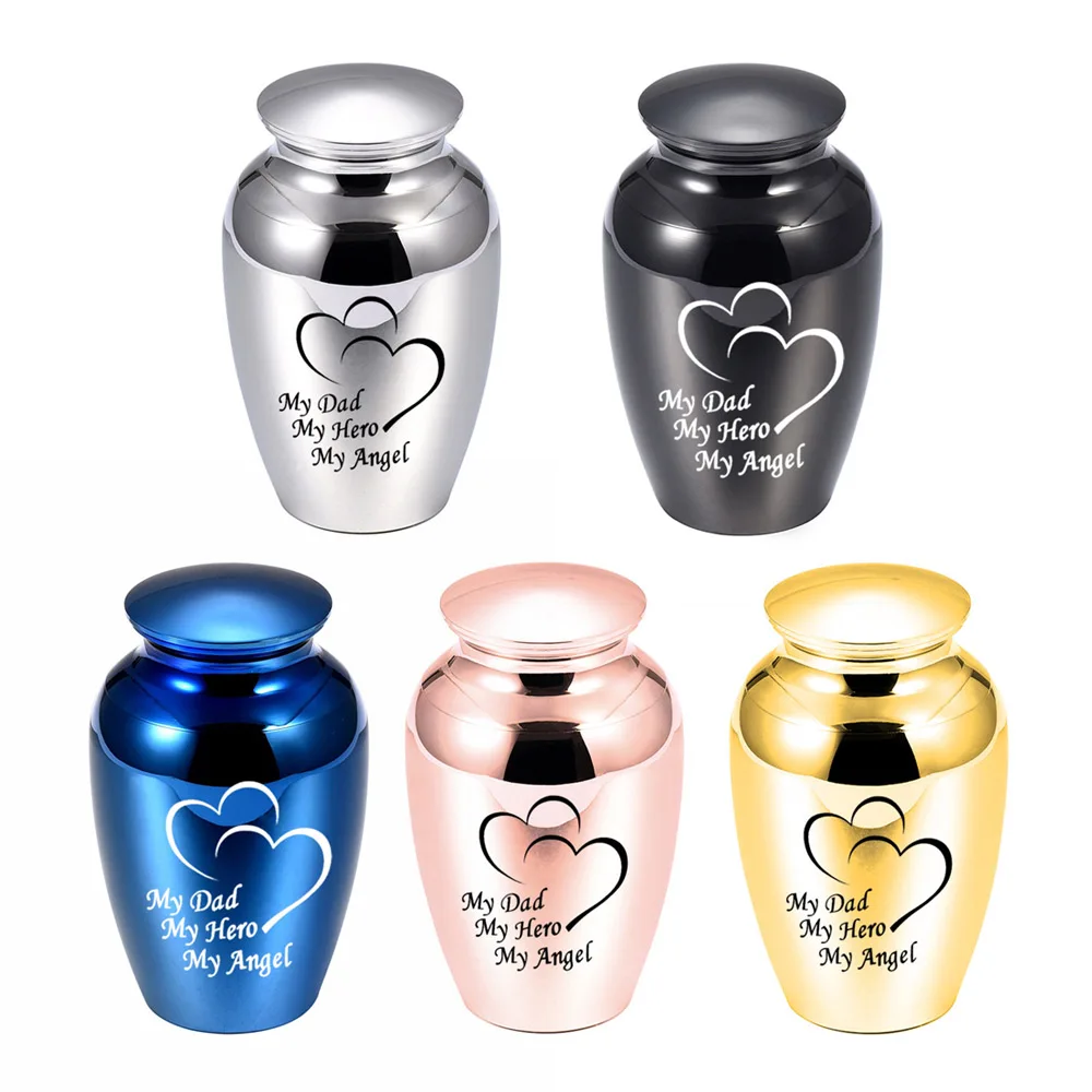 

Pets Urn Commemorate Holder Small Keepsake Urns Mini Cremation Urns For Pet Cat Dog Ashes Aluminum Alloy Memorial Ashes