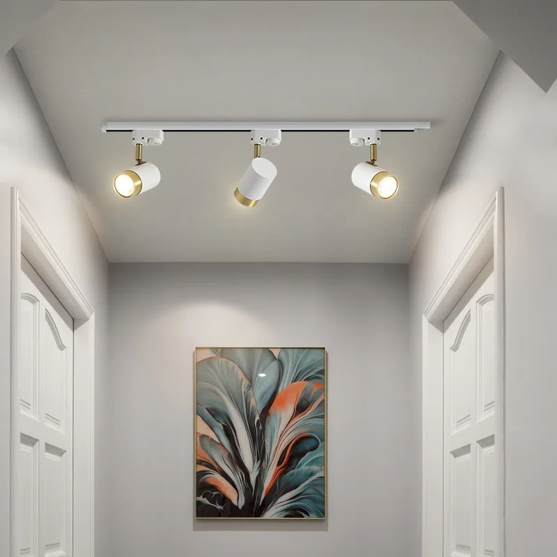 Светодиодный Трековый светильник регулируемый с углом наклона черная белая +