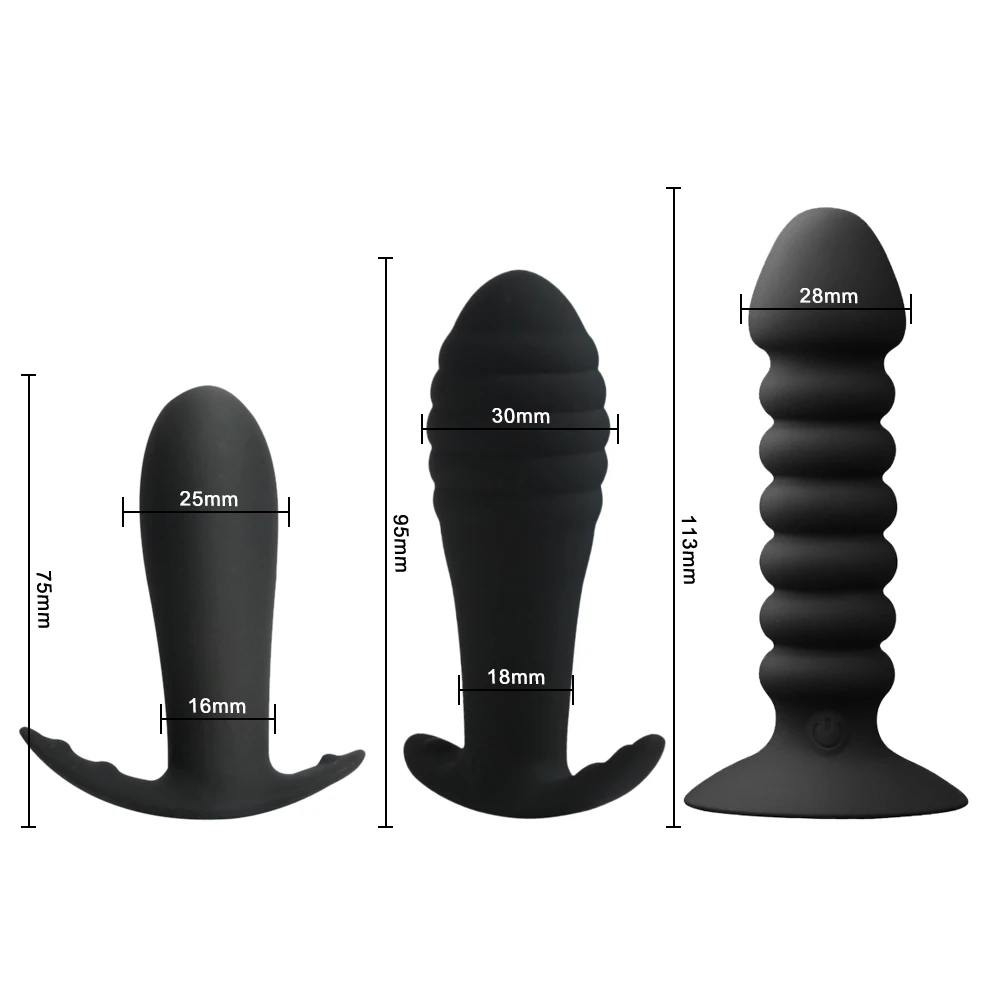 Беспроводной дистанционный Анальная пробка фаллоимитатор вибратор секс игрушки