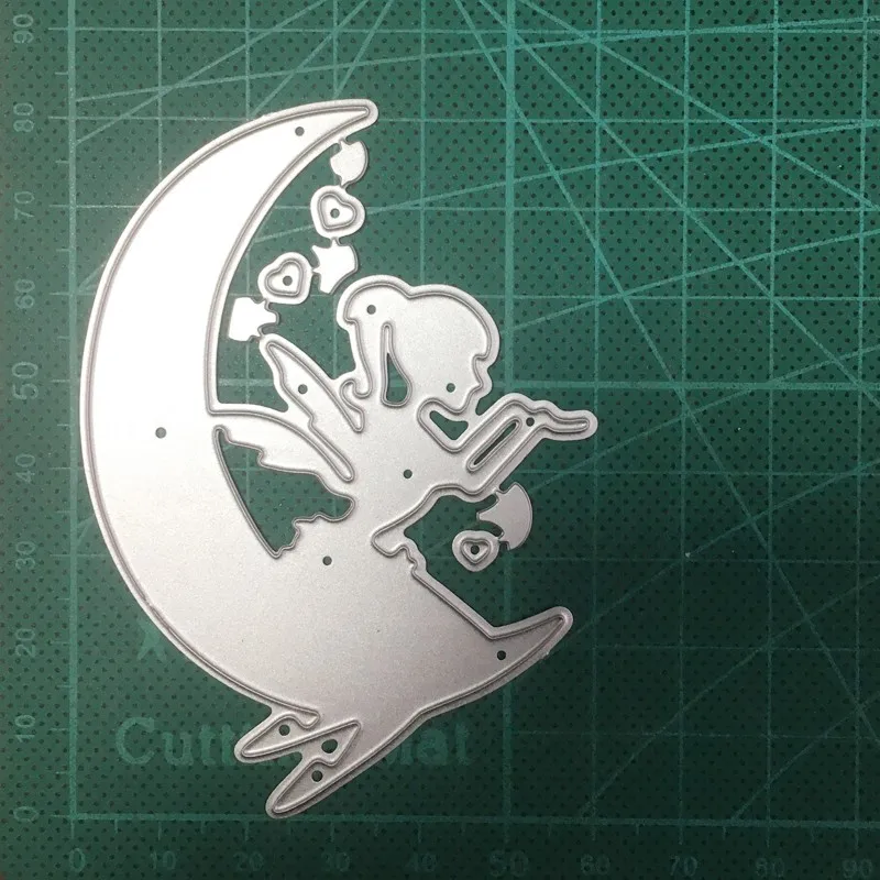 

2020 new Craft dies girl moon fairy Elf Metal Cutting Dies Stencils for DIY Scrapbooking dies Embossing Album Paper Cards Making