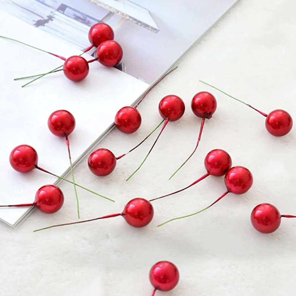 20 шт. имитация ягод красное украшение для фруктов искусственный гранат фрукты