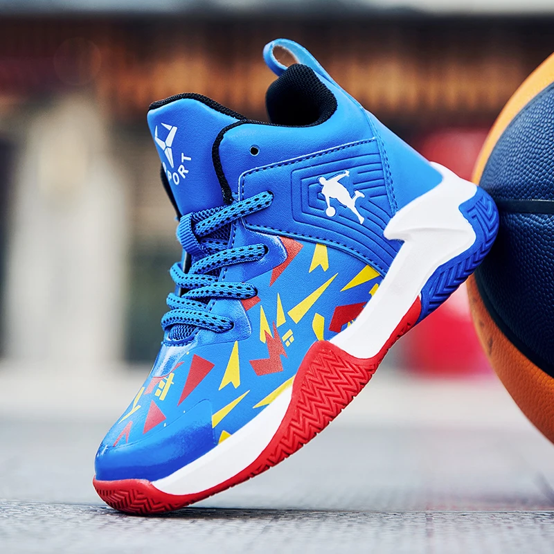

Teenagers Basketball Sneakers Non Slip Basketball Sport Shoes Wear-Resisting Boys Training Footwear Fashion Outdoor Sneakers
