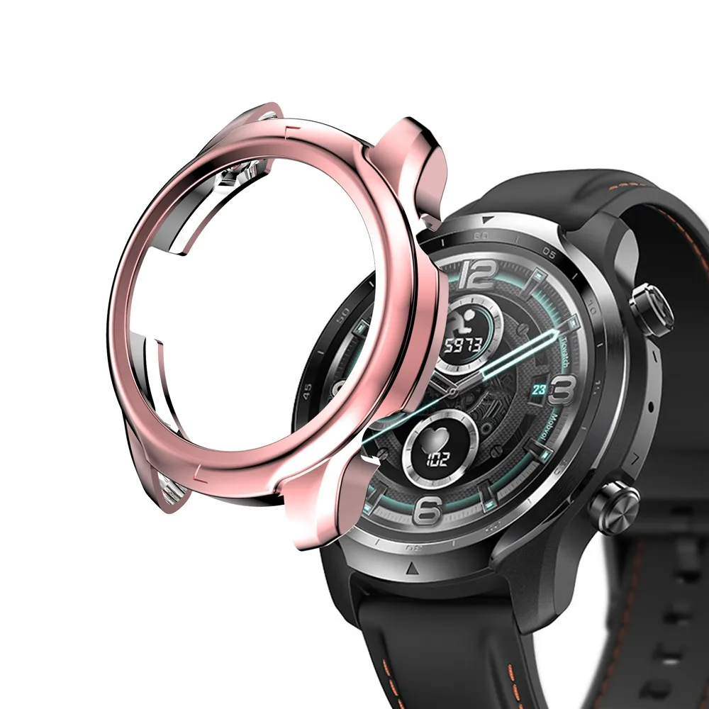 TPU Lightweight Protective Watch Cover for Smartwatch TicWatch Pro 3 Case Soft Flexible Bumper Shell Thin Antifall Durable Frame