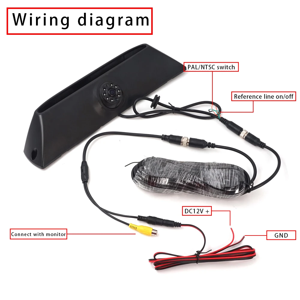 Brake Light Camera Car Rear View Reversing High Lamp For IVECO Daily with 7 Inch Rearview Mirror Monitor Optional | Автомобили и