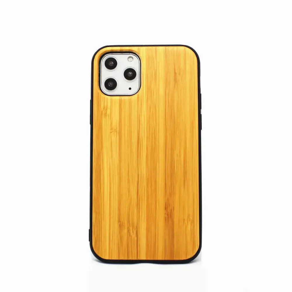 Чехол из бамбука и ТПУ для iPhone 12 mini 11 Pro Max XS XR X 8 7 6 6S Plus|Бамперы| |