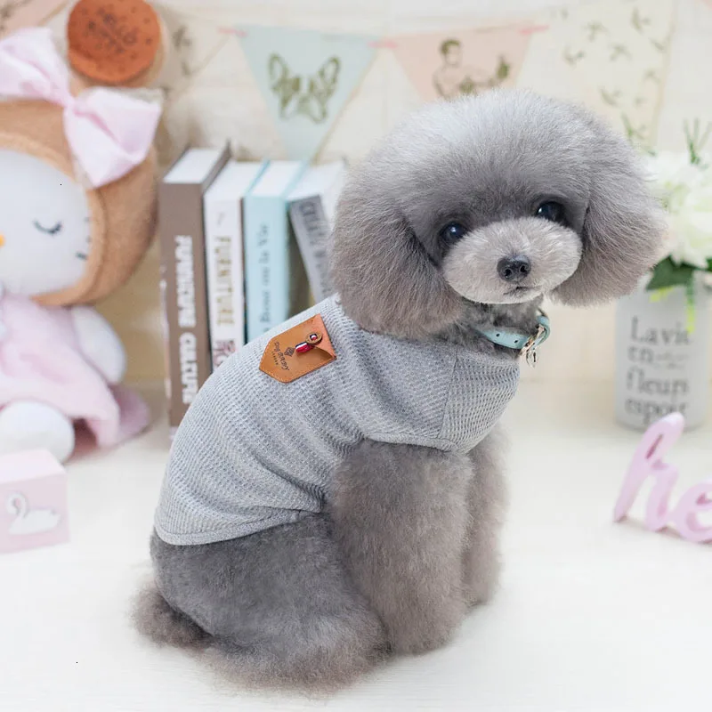 Pawstrip S-XXL летняя одежда для собак Однотонная рубашка для щенков Чихуахуа жилет для маленьких собак