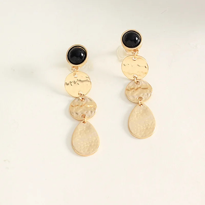 Корейские модные длинные наклонные геометрический Асимметричный Ретро Капельки