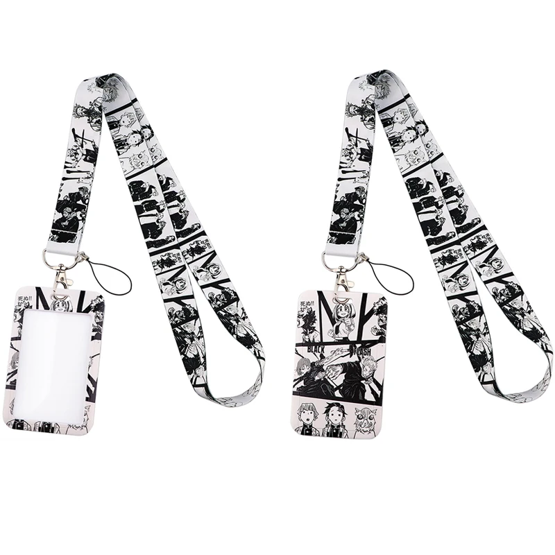 

J3578 шнурок для Аниме Манга, ремешок на шею для рассекания демонов, держатель для ID, подвеска, брелок для ключей, брелок для косплея, подарок