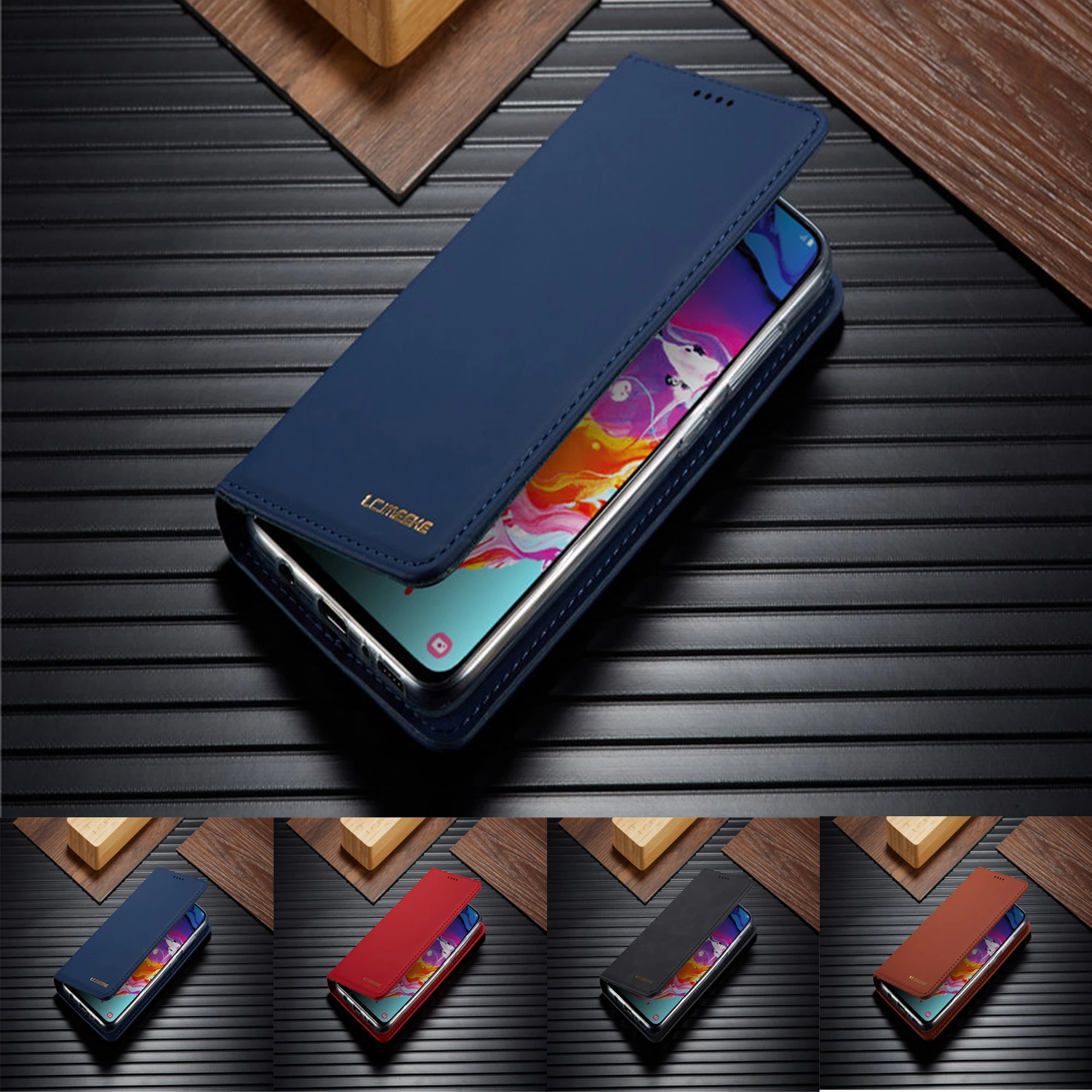 Чехол для samsung Galaxy A50 Магнитный кожаный чехол-книжка a50 A 50 SM-A505F A505 кошелек деловой