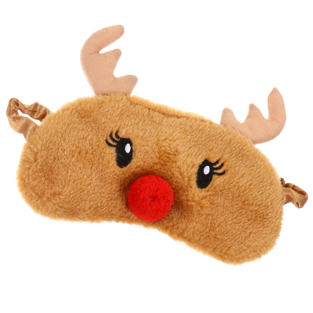 

1Pc Adorable Plush Sleep Mask Shading Eye Patch Blindfold Sleeping Supply