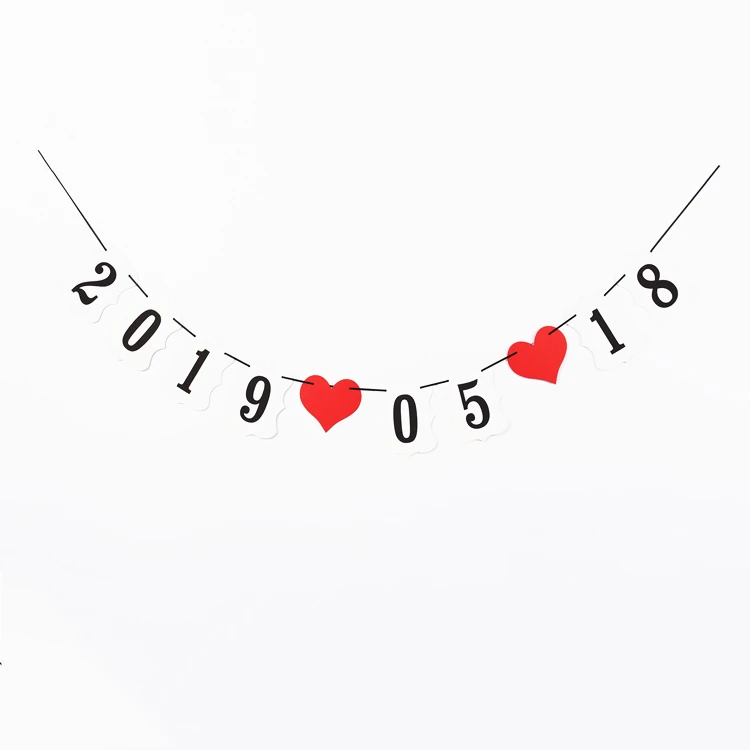 Висячая Бумажная гирлянда на свадьбу 1 комплект | Дом и сад