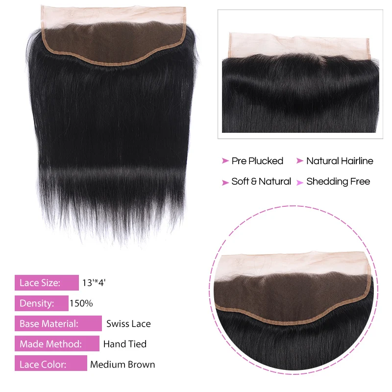 Перуанские натуральные цветные человеческие пряди волос с передним Pinshair, не Реми, прямые пряди волос с закрытием, предварительно выщипанные волосы