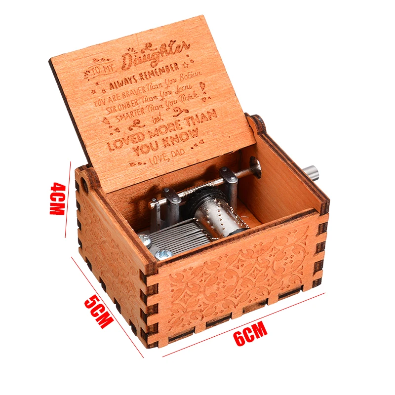 1 шт папа дочке &quotВы любимы больше чем вы знаете&quot Деревянная Классическая