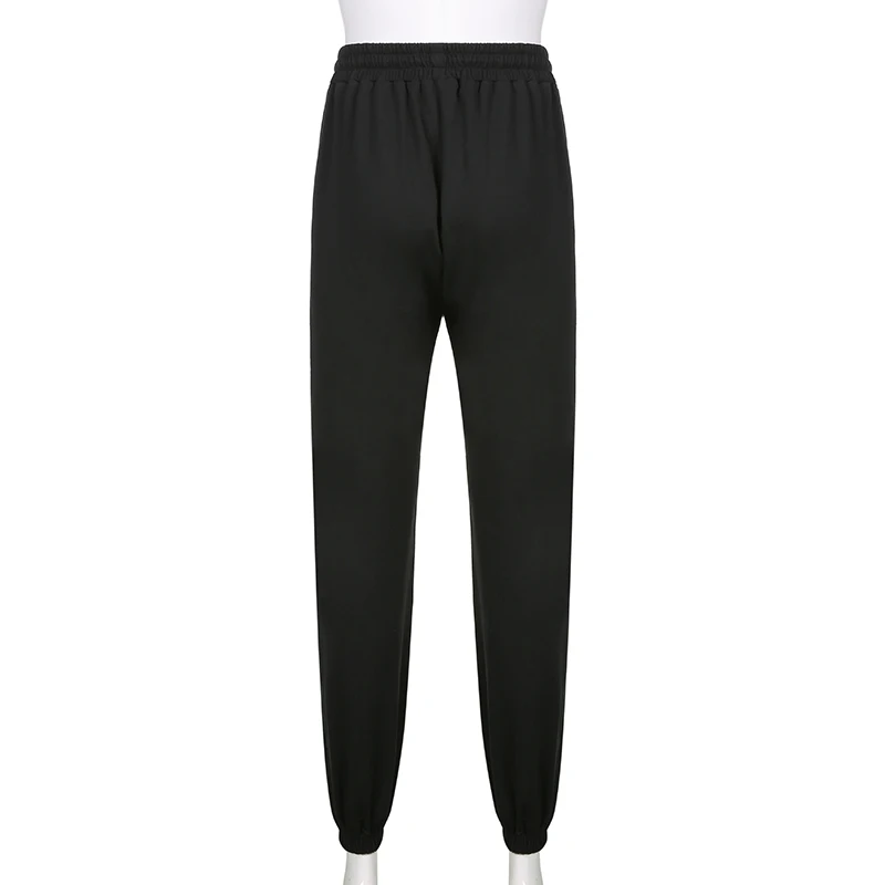 

Rapwriter Casual Letter Sweatpants Y2K Print Loose Pants Pocket High Waist Trousers 90s Cargo Pants Hip Hop Clothing Streetwear