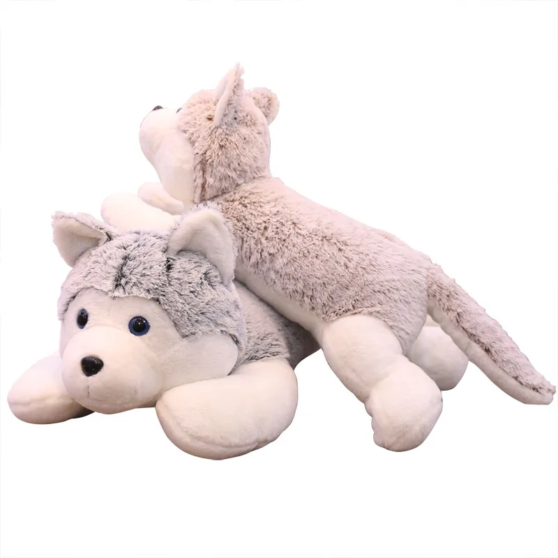 

Мягкая Лежащая собака, плюшевые игрушки, набивное милое животное, подушка для собак хаски, детский подарок на день рождения, игрушка